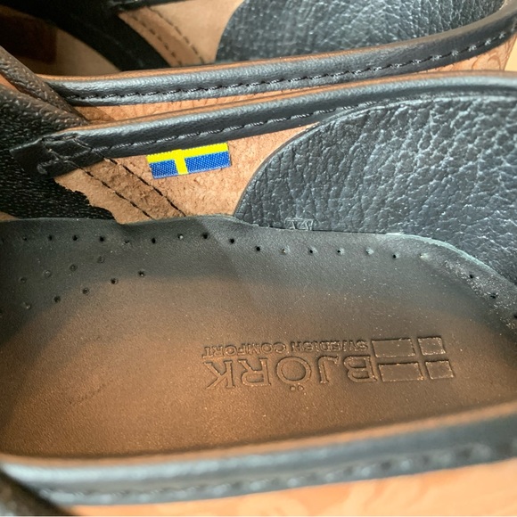 Bjork shoes | Swedish comfort | brown tooled floral clog mu|e | Size 9 Eur 39-40 - Picture 16 of 16